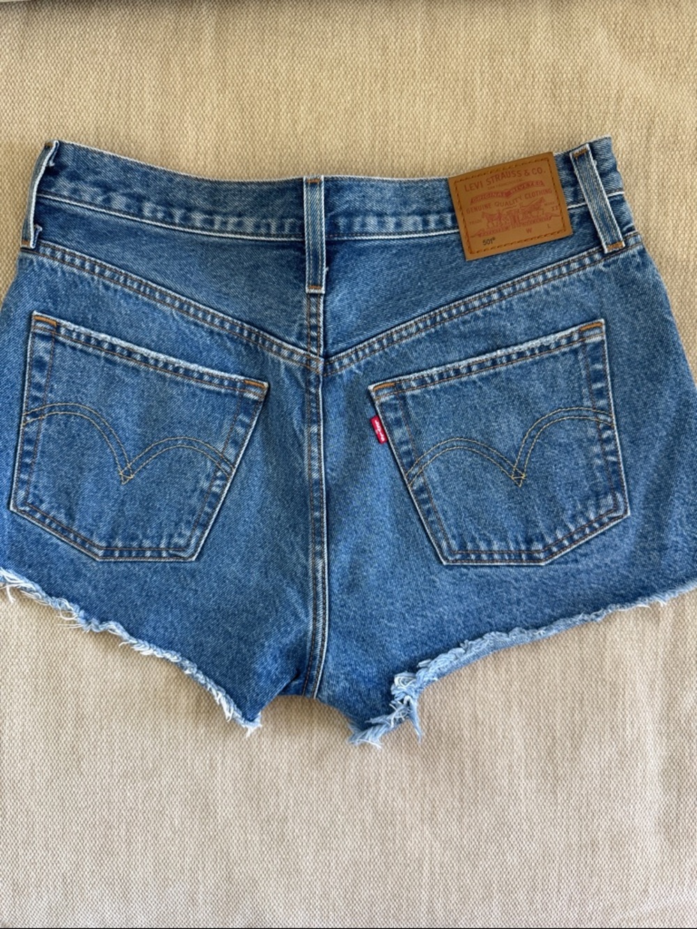Levi’s 501 Distressed Denim Shorts